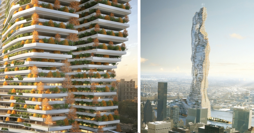 Los arquitectos presentaron el concepto del edificio más alto de Nueva York, capaz de absorber carbono