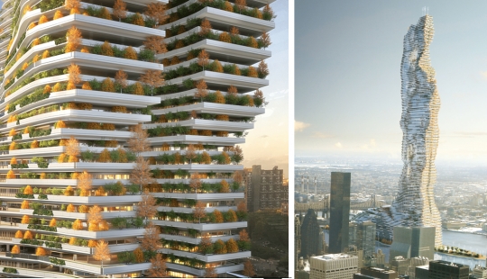 Los arquitectos presentaron el concepto del edificio más alto de Nueva York, capaz de absorber carbono