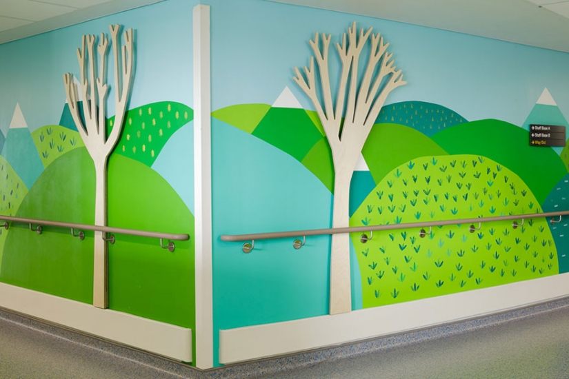 Los artistas han convertido el hospital infantil de Londres en un lugar colorido