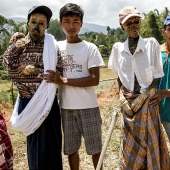 Manene Festival, during which the Toraja people dig up the bodies of their deceased relatives