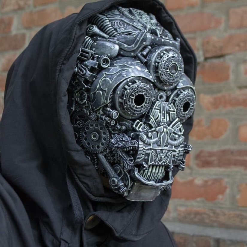 Masks in steampunk style by Dmitry Bragin from Kharkov