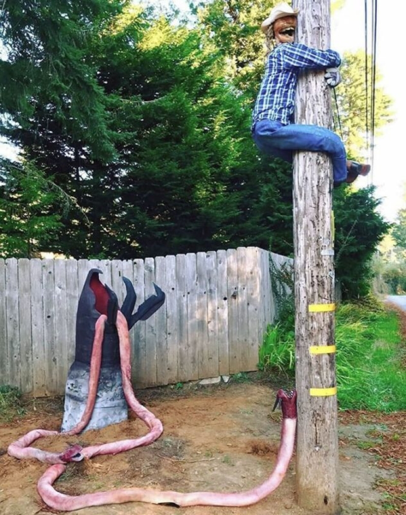 Memno, large-scale, nightmarish: 30 examples of ingenious decor from Halloween fans