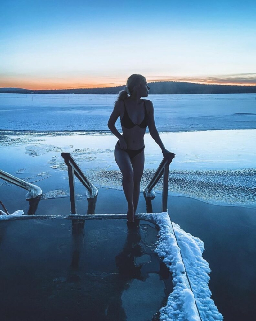 "Miss Finland 2021" Essie Unkuri recalled an old video with swimming in an ice hole