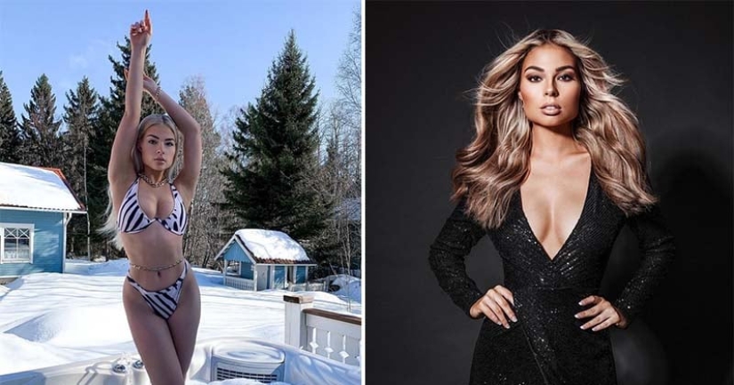 "Miss Finlandia 2021" Essie Unkuri recordó un viejo video con nadar en un agujero de hielo