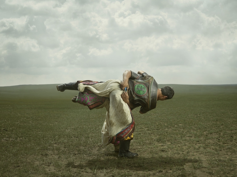 "Mongolian wrestling is like going to war"