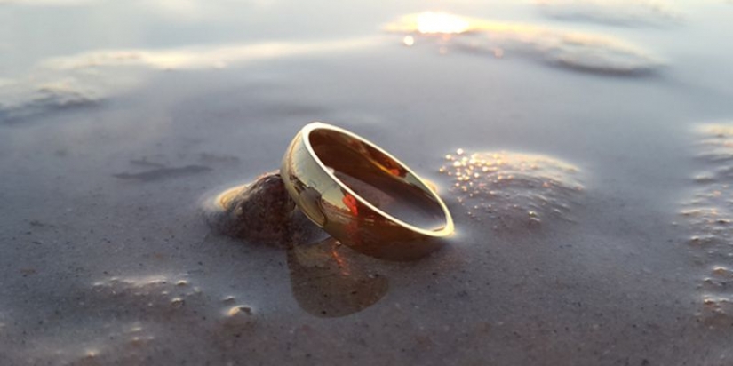 Mullet ahora usa anillo de boda perdido por turista australiano