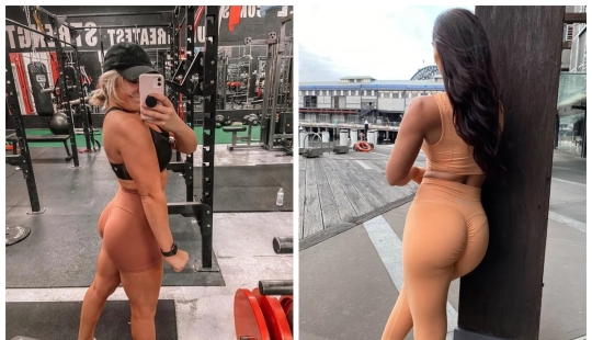 "Naked" trend: why do fashionistas choose nude leggings and tops for training
