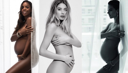 Nude and pregnant: iconic photo Bellucci, Spears, Kardashian and other