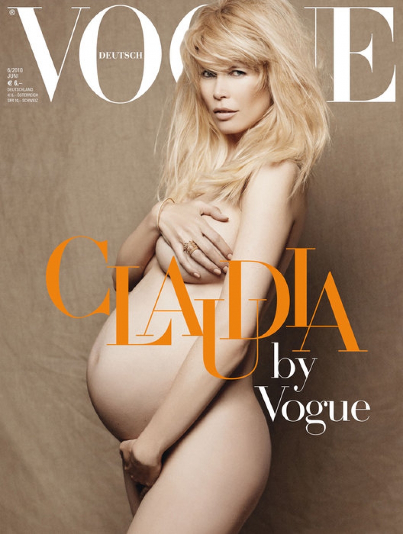 Nude and pregnant: iconic photo Bellucci, Spears, Kardashian and other