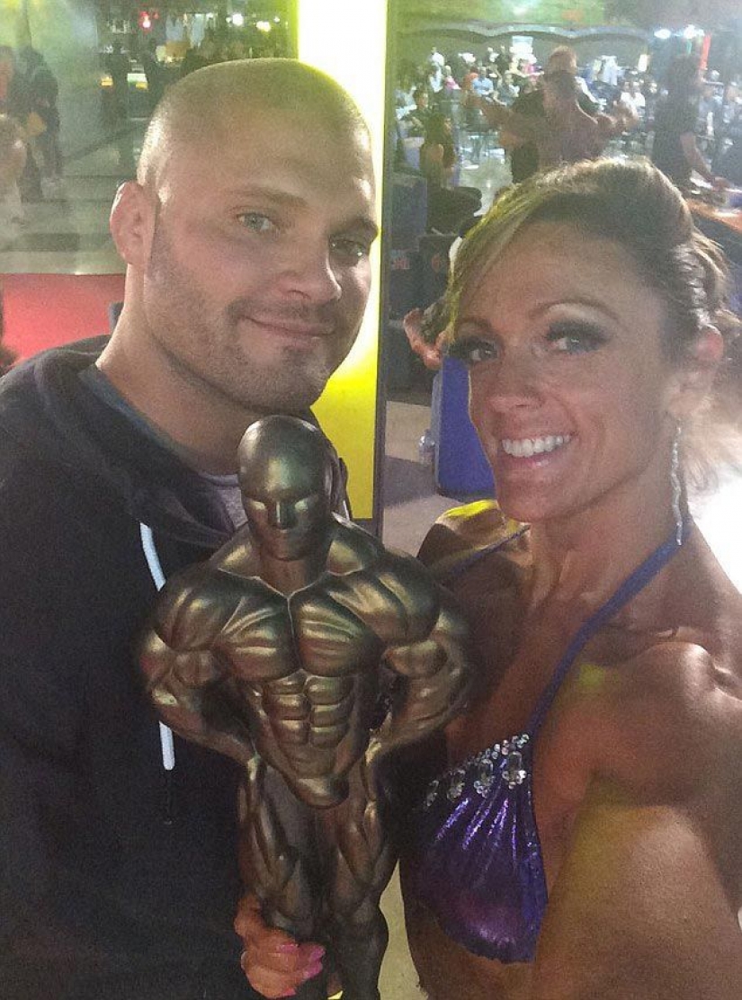 Of the 115-pound mother who loves to eat, the champion in bodybuilding