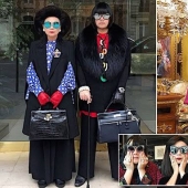 On the same page: mother and son from Thailand wear the same outfits