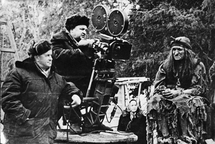 On the sets of popular Soviet films