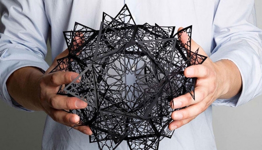 Openwork paper sculptures by Christina Kim