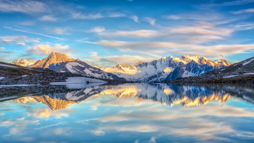 Paisajes reflejados en el agua