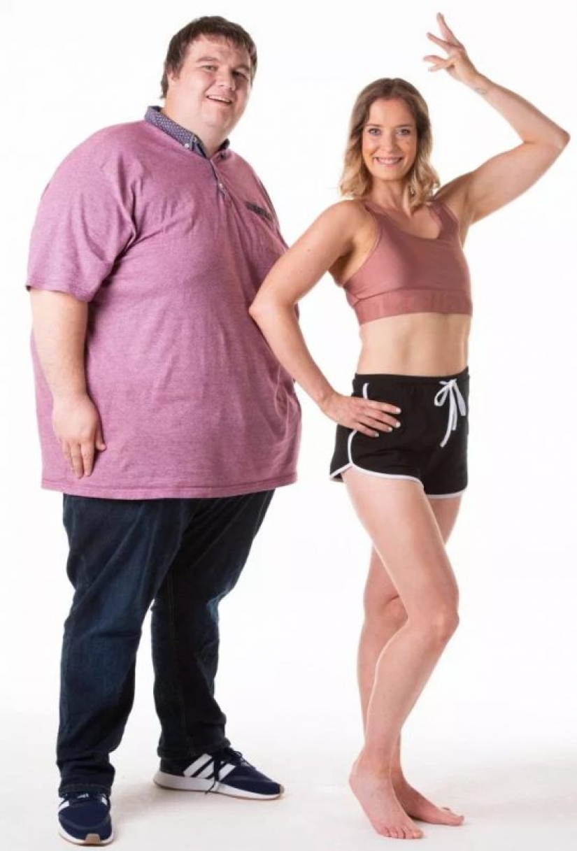 Partners of different weight categories share the secrets of sharing the happiness