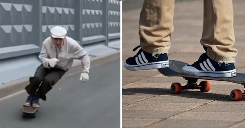 patinador de 73 años de San Petersburgo se ganó el corazón de los cibernautas