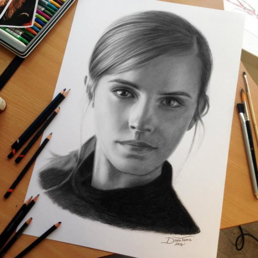 Pencil drawings by Dino Tomic