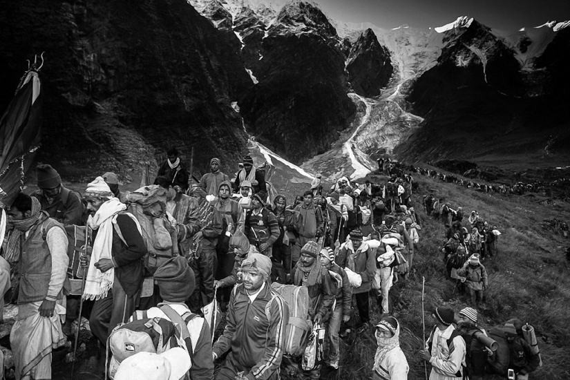 Peregrinaje difícil en el Himalaya