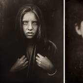 Photographer takes grim portraits with 170-year-old method of shooting