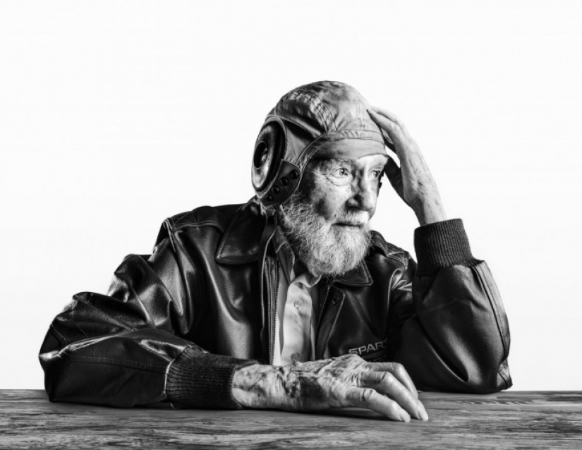 Photos of 100-year-old people