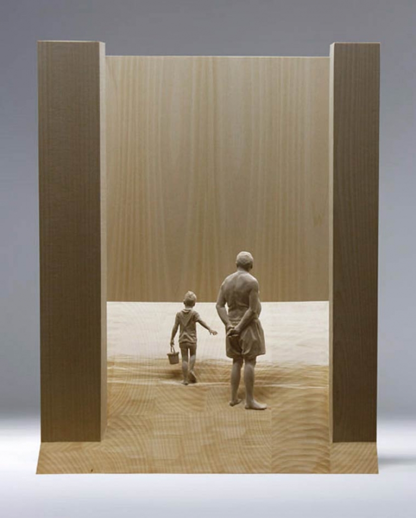 Pinocho nunca soñó con: esculturas de madera increíblemente realistas de personas