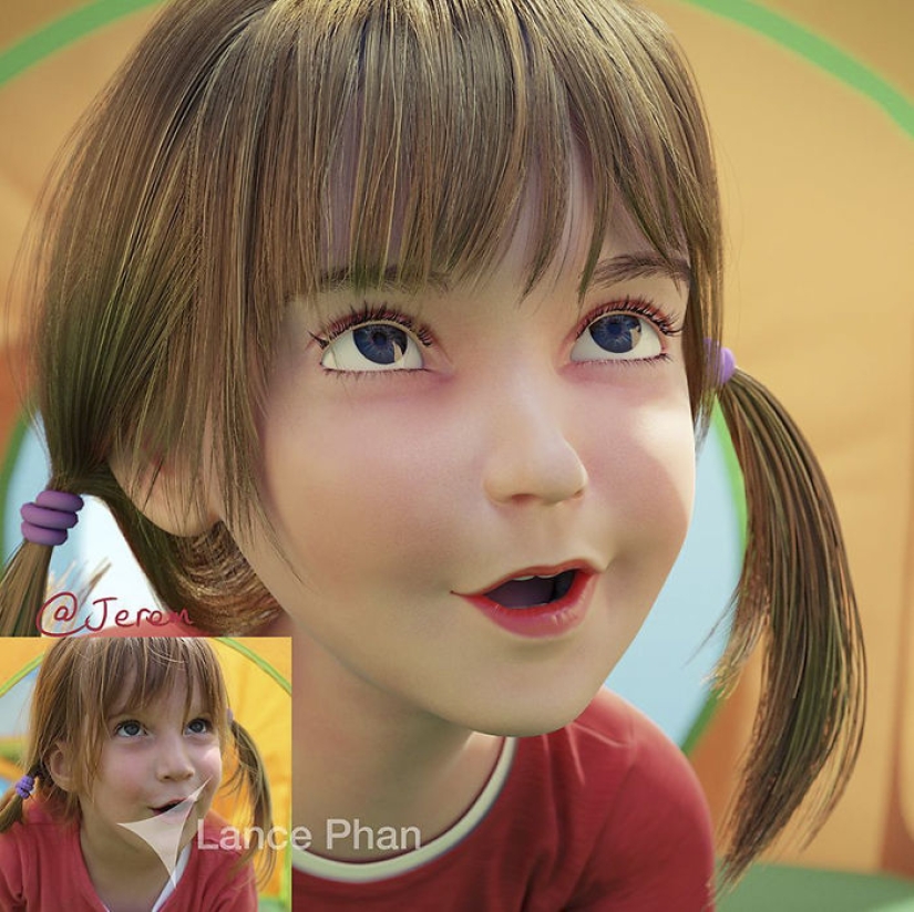 Pixar para Todos: Artista hace Impresionantes Retratos en 3D de Avatares Aleatorios