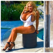 Plastic-fiction: a 52-year-old blonde from California has something to show