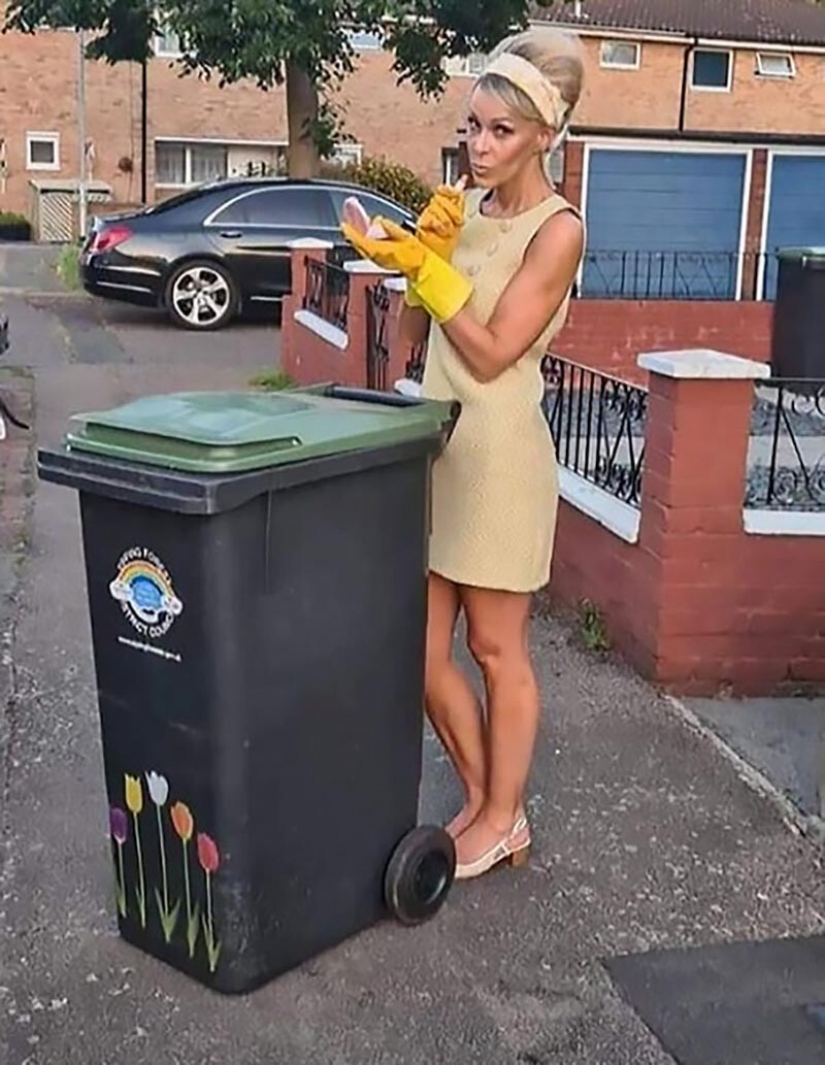 ¿Por qué esta mujer cada semana estaba sacando la basura en un vestido nuevo