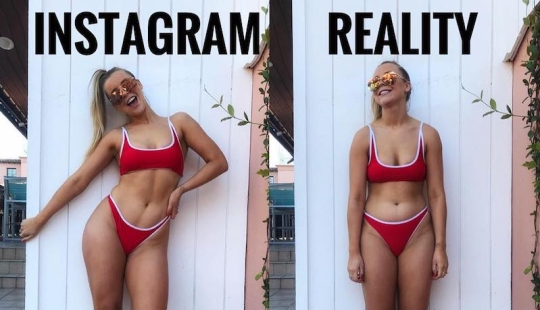 ¿Por qué todos estos ideales? Fitness blogger Muestra que los Pliegues del Vientre son Normales