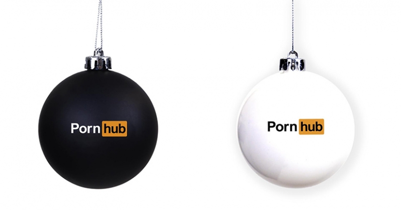 Porn site PornHub presented a Christmas collection of clothes