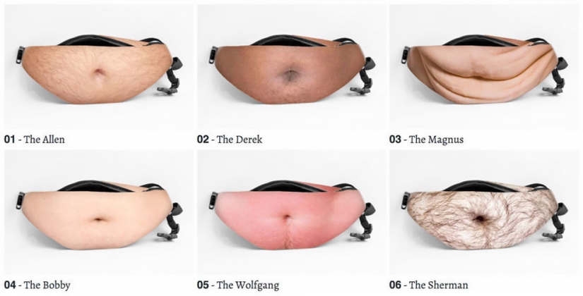 Psst, man, the beer belly can be removed: the designer created a bag in the form of a beer belly