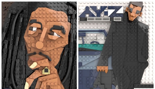 ¿Puedes averiguarlo todo? Diseñador colecciona portadas de álbumes de música de LEGO