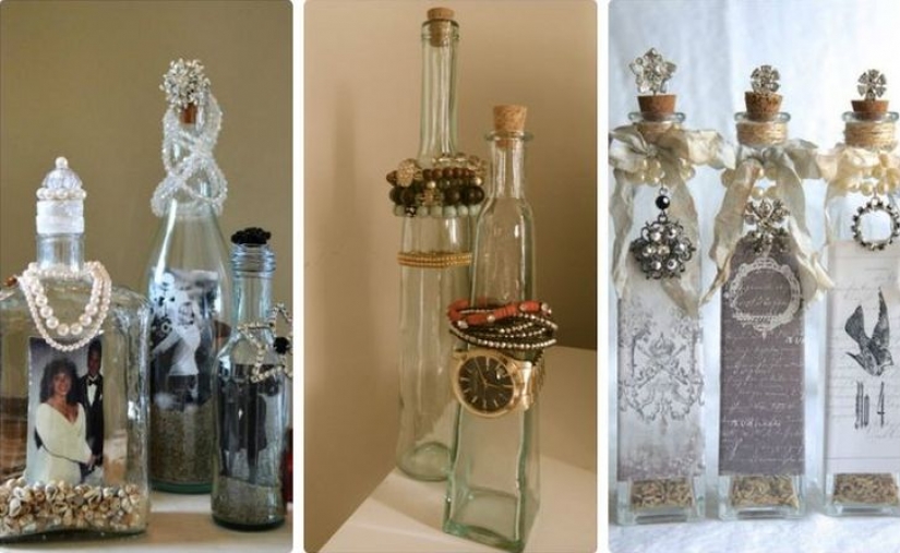 Qué hacer con botellas de vidrio después de los días festivos: 25 de ideas chulas que va a transformar el interior