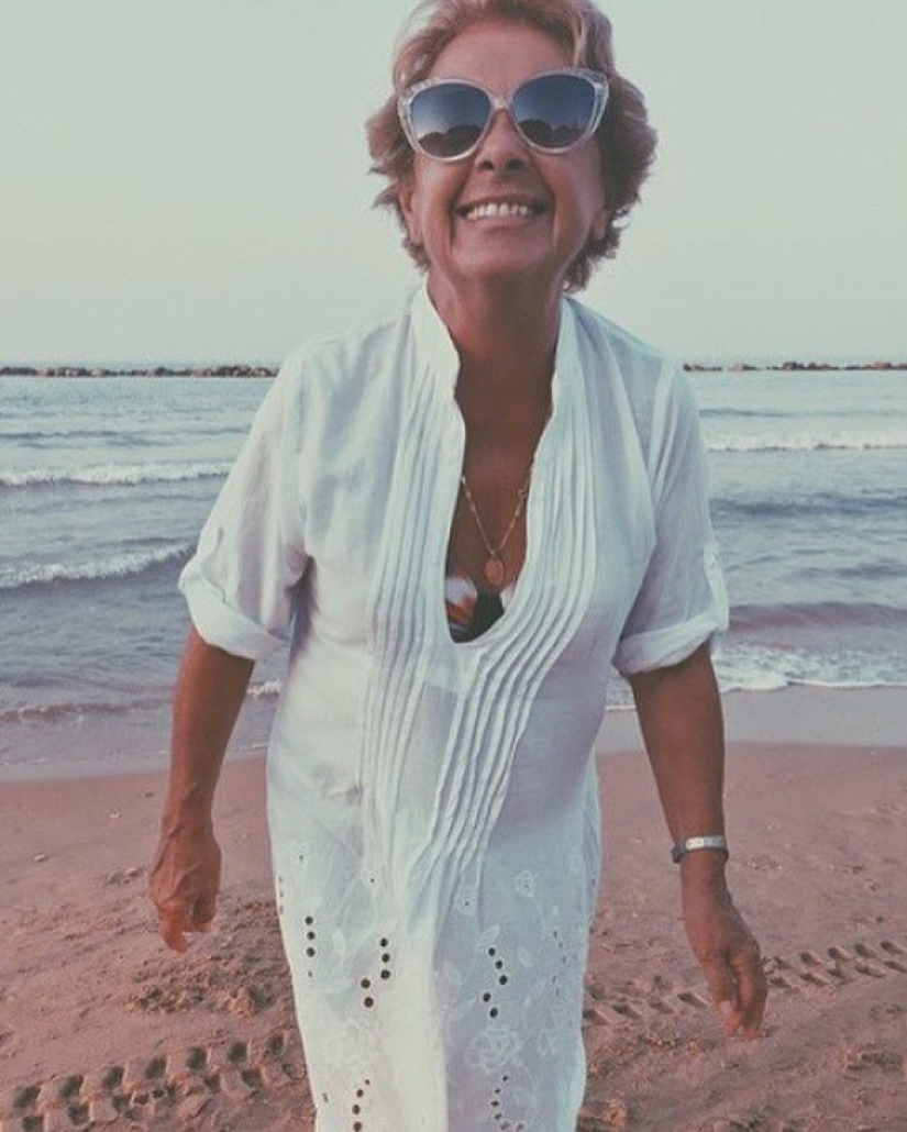 "Que la abuela!": un anciano italiano de la belleza, que el mundo admira
