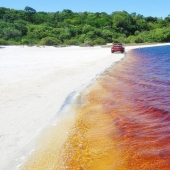 Refresh yourself! Unusual Coca-Cola lake in Brazil attracts tourists from all over the world