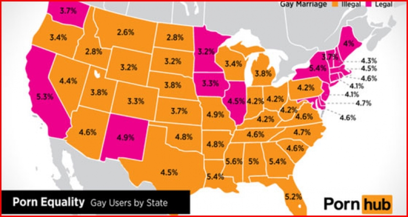 Residents of the most religious states of the United States watch porn the most