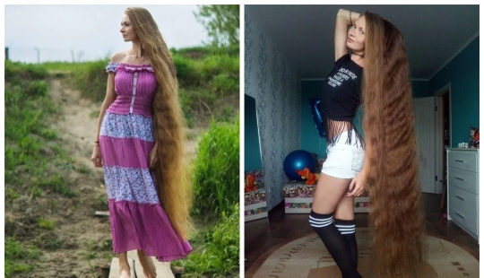 Ruso Rapunzel: el habitante de Barnaul impresionante de lujo cabello