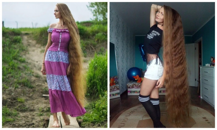 Russian Rapunzel: the inhabitant of Barnaul impressive luxurious hair