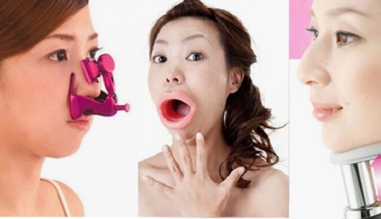Sacapuntas de nariz, extensión de boca y elevación de pómulos: 10 artilugios de belleza extraños
