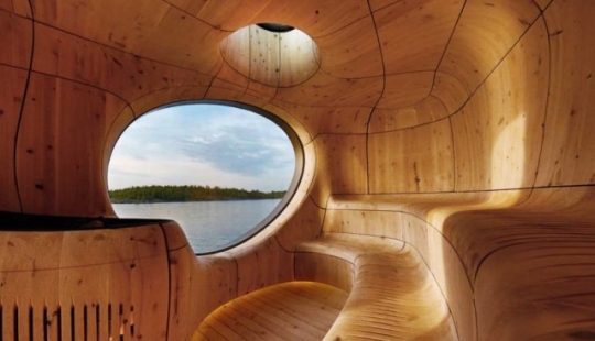 Sauna de ensueño en Canadá