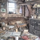 Se parece a la casa de campo en Irlanda, que ha conservado el ambiente de hace un siglo