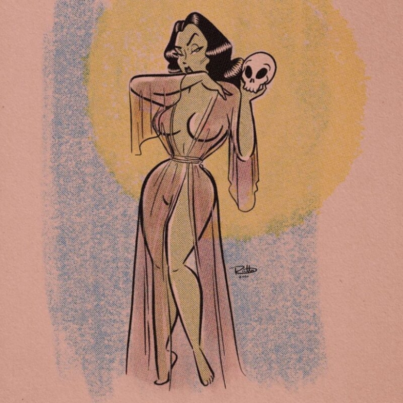 Sexy evil spirits from master of pin-up the Rutta Oviedo