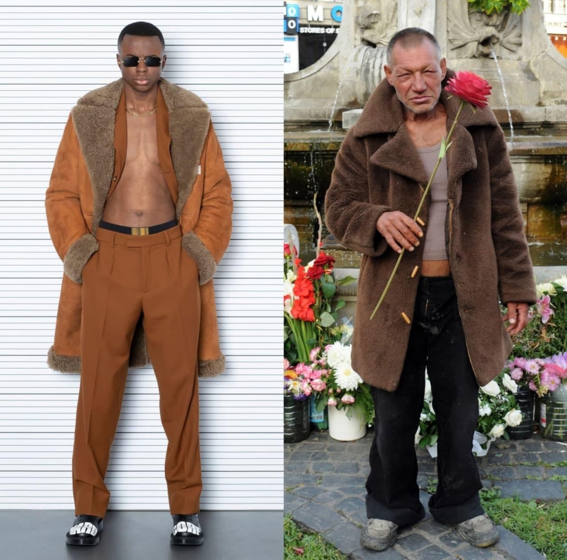 Slavik está de moda en cualquier clima: cómo la marca Vetements copia las imágenes de un hombre sin hogar de Lviv