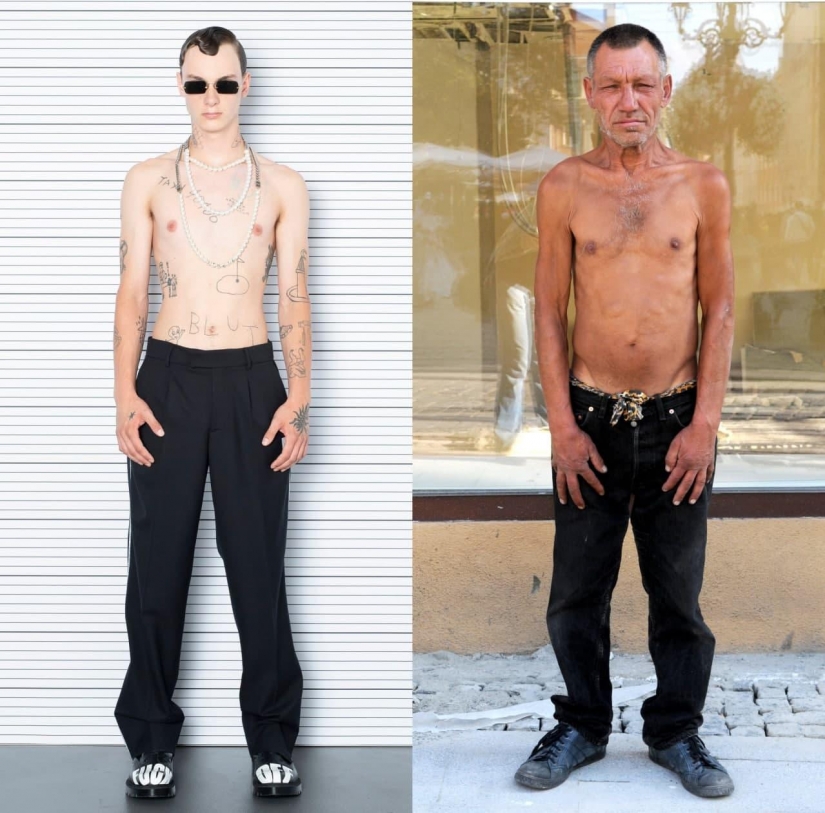 Slavik está de moda en cualquier clima: cómo la marca Vetements copia las imágenes de un hombre sin hogar de Lviv
