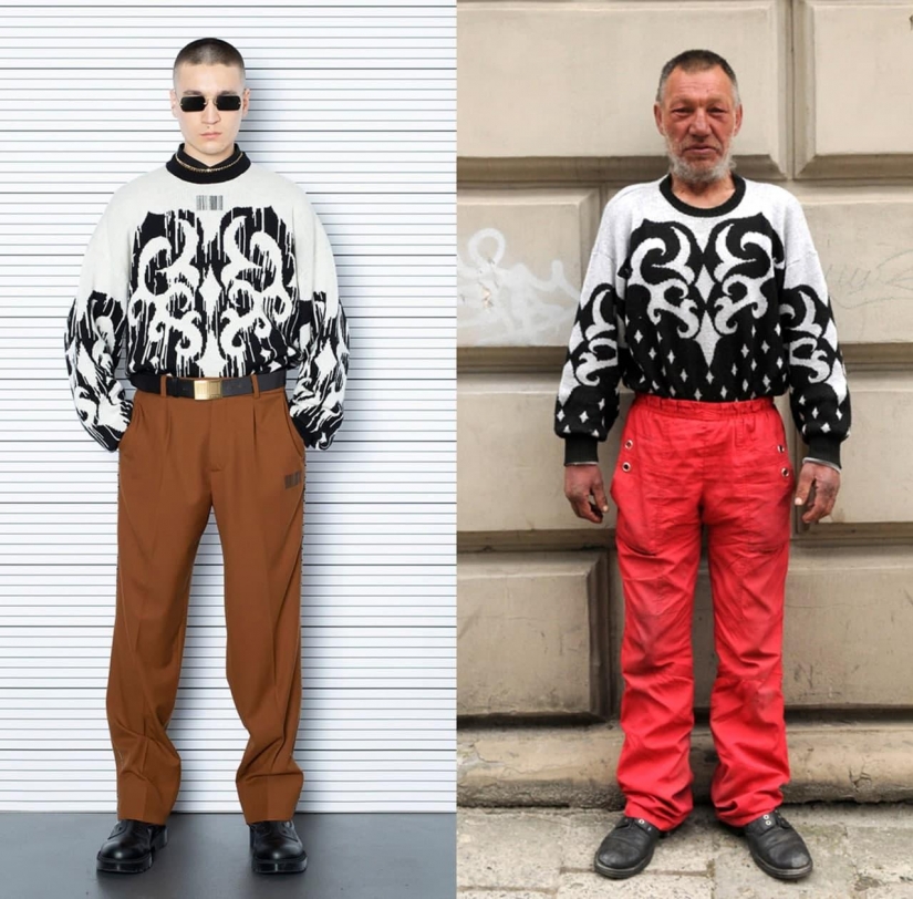Slavik is in fashion in any weather: how the Vetements brand copies the images of a homeless man from Lviv