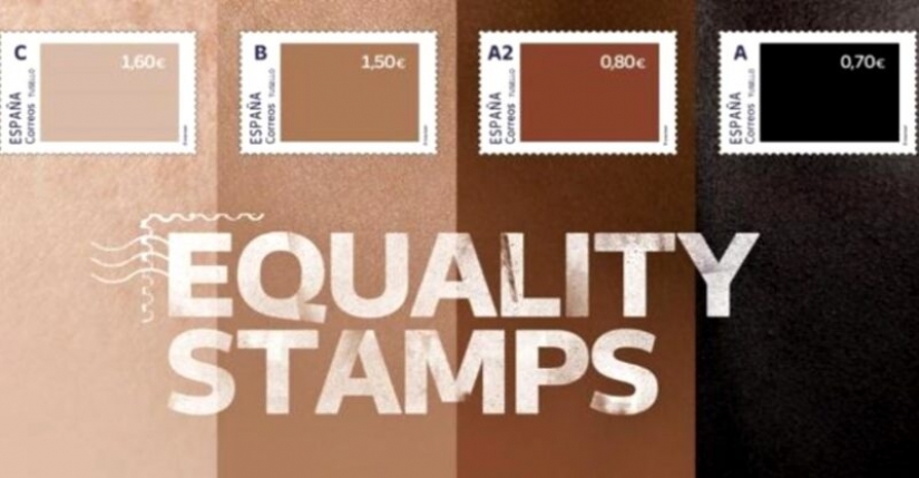 Spanish postal "Equality Stamps" clearly show the attitude towards blacks