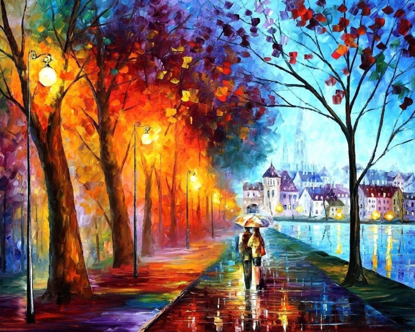 Splashes of color: amazing pictures of a Belarusian painter who paints with palette knife