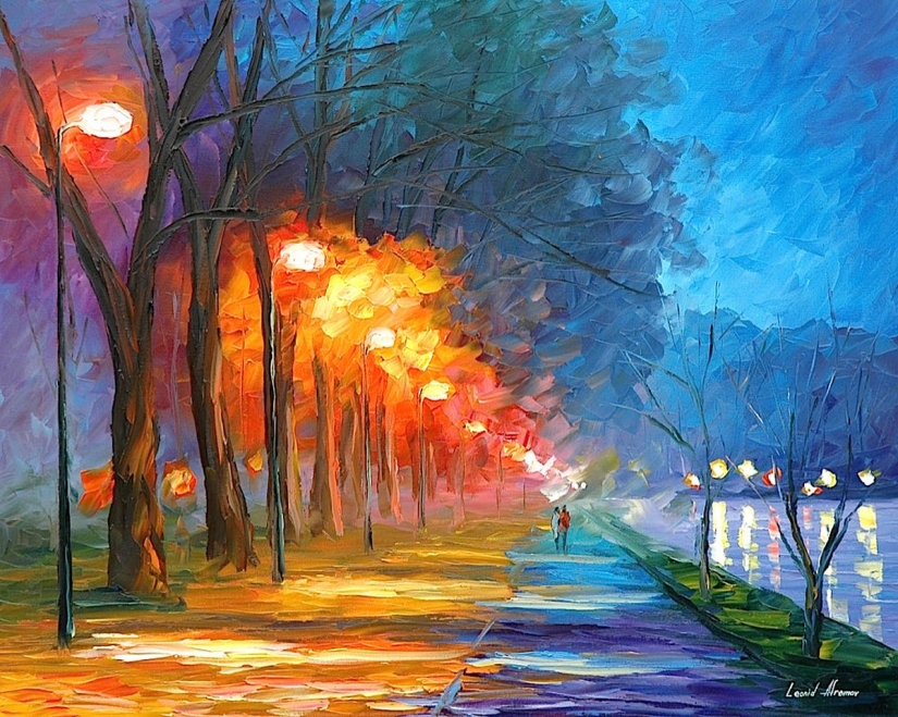 Splashes of color: amazing pictures of a Belarusian painter who paints with palette knife