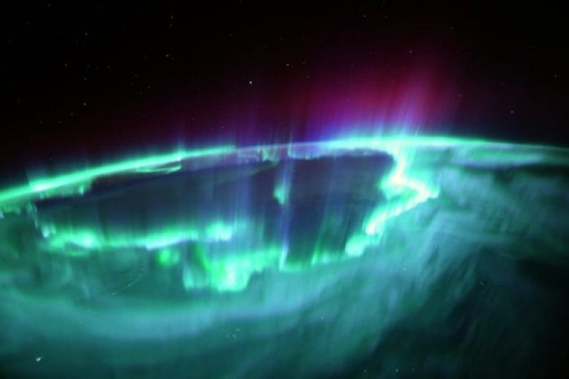 Stunning photos of French astronaut from SpaceX capture bright auroras and raging wildfires