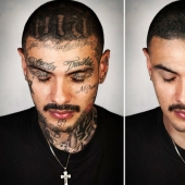 Tatuajes retocados de gángsters: El proyecto fotográfico de Steve Barton